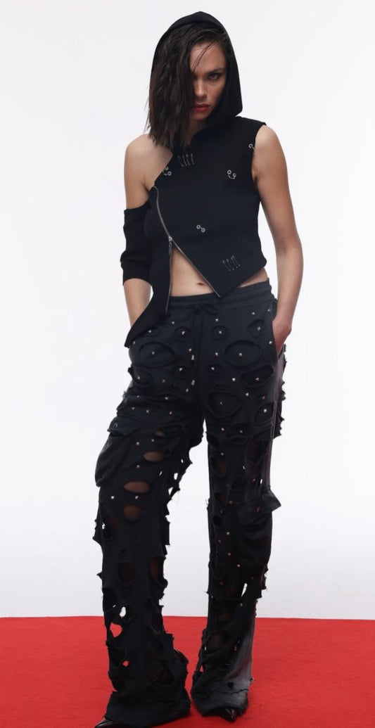 Cutout Stud Joggers