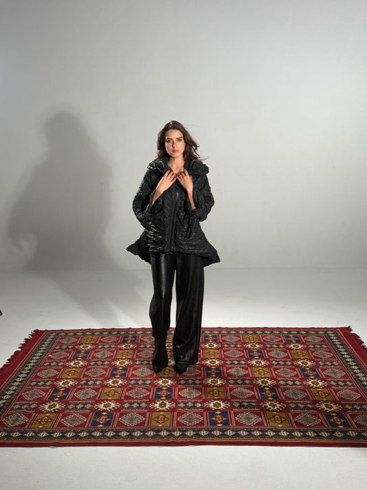 Black Textured Jacket