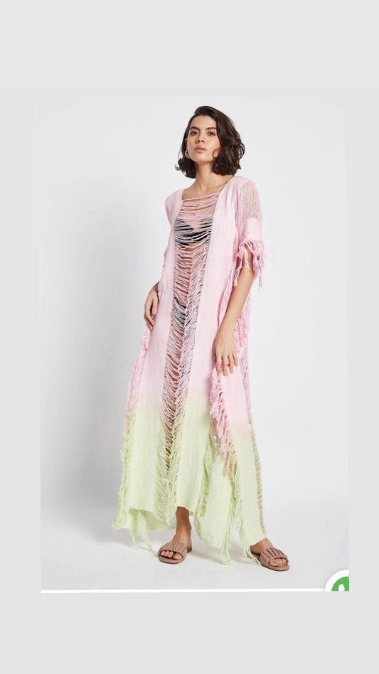 Cotton Candy Cthough kaftan