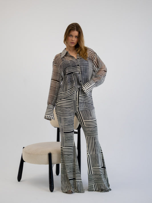 Ecru Patterned Set