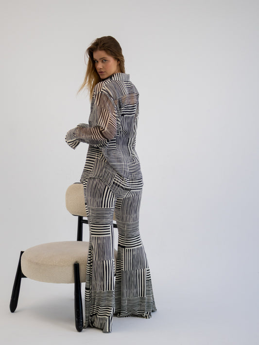 Ecru Patterned Set