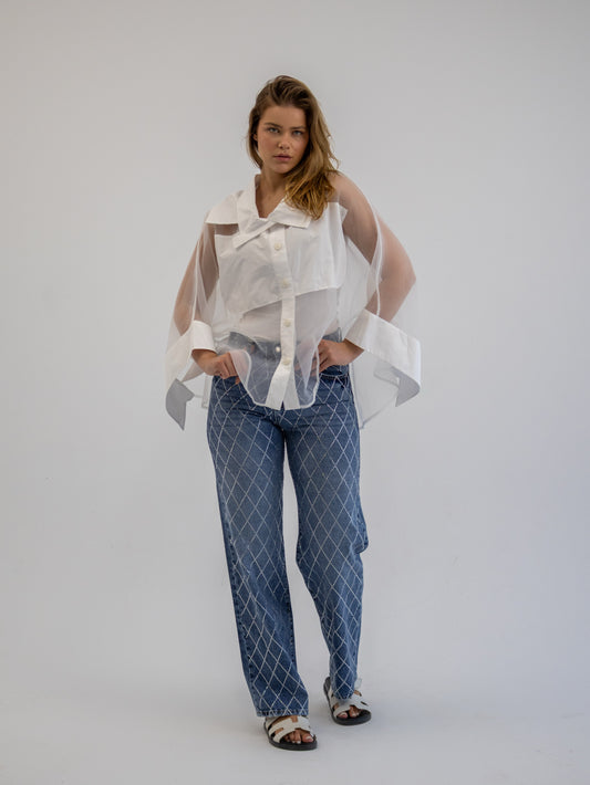 Shimmer denim