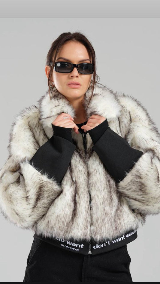 FAUX FUR SHORT JACKET