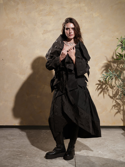 Structured Drape Skirt